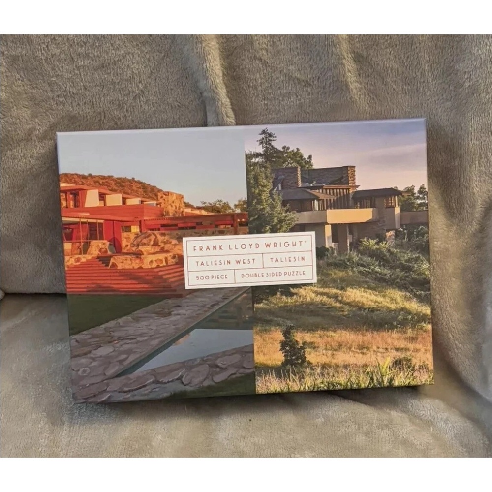 Frank Lloyd Wright Double Sided 500 Piece Jigsaw Puzzle: Taliesin East & West